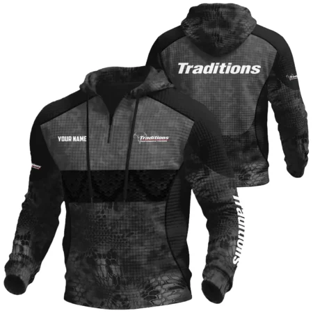 Traditions Exclusive Logo Waffle Quarter-zip Hoodie OUHUWQH081508TDZ